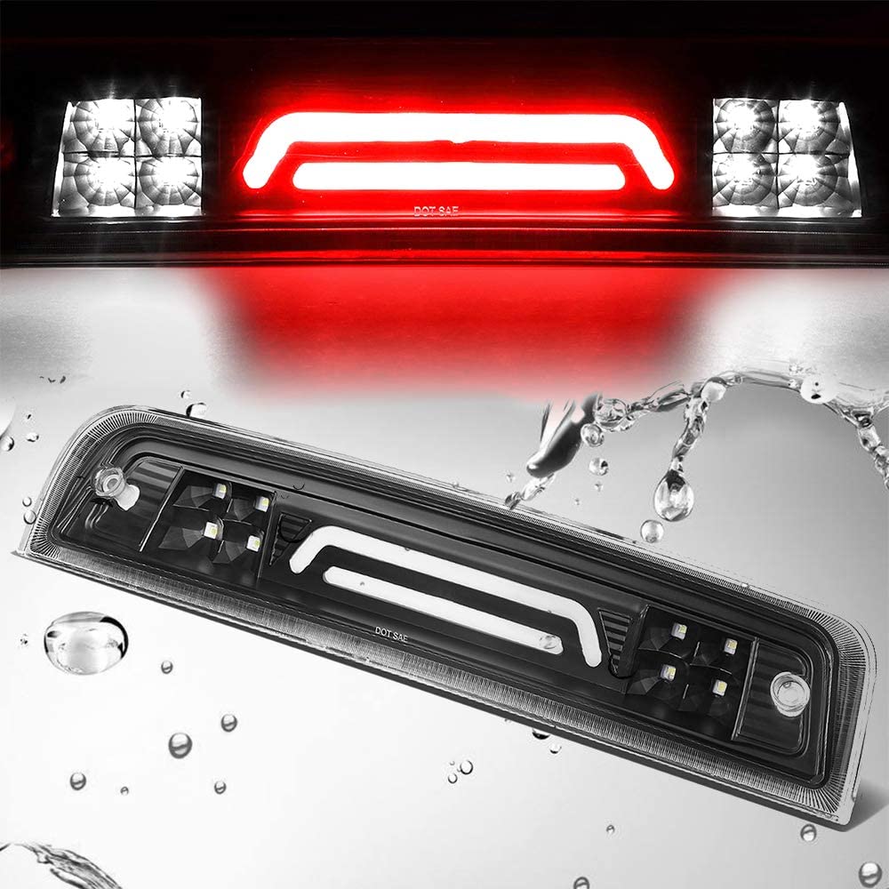 LED 3rd Third Brake Light for 2009-2018 Dodge Ram 1500/2010-2018 Dodge Ram 2500 3500-Waterproof-High Mount Rear Cargo Lamp Center Stop Light