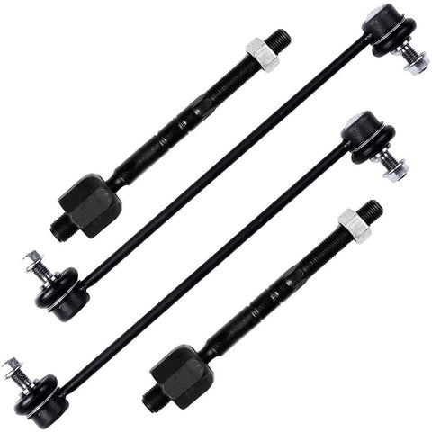 FEIPARTS 4 Pieces Suspension Parts Front Sway Bar Endlink - From March 2002 Inner Tie Rod Ends Compatible With 2003-2008 Mini Cooper