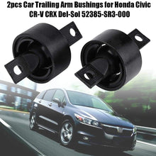 Car Trailing Arm Bushings 2pcs Auto Rear Trailing Arm Bushings for Honda Civic CR-V CRX Del-Sol 52385-SR3-000