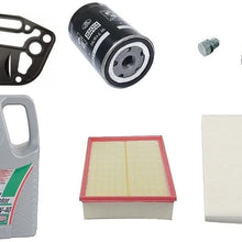 Air Oil Cabin Filters Plugs with Oil Premium for: Audi A4 A4 Quattro 2002 2003 2004 1.8L