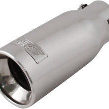 DC Sports EX-1011 Resonated High Performance Exhaust Tip - Polished Stainless Steel