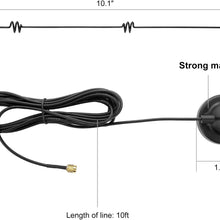 AMTIFO Longer/Stronger 7db Antenna with 13.5 ft Extension Cable for Analog/Digital Signal Wireless Built-in Backup Camera and Monitor Systems or Other Devices