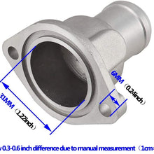 Aluminium Engine Cooling Radiator Coolant Hose Flange Fit for Audi A6 Seat Cordoba Skoda Felicia VW Jetta Santana Scirocco Passat Polo Golf Lupo Vento Corrado Transporter Caddy Addy 026121145E