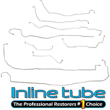 (Pre-Box SCHB0209 S-1-1) Inline Tube Complete Stainless Brake Line Set Compatible with 2002-2009 Hummer H2