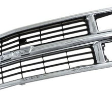 Perfit Liner New Front Chrome Silver Black Grille Grill For 94-98 C/K 1500 2500 3500 Pickup Truck Suburban Tahoe SUV Fits Late Design With Composite Head Lamp Type GM1200238 15981106