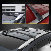 LEDKINGDOMUS Cross Bars Roof Racks Compatible for 2013-2018 Toyota RAV4, Aluminum Rooftop Luggage Crossbars Cargo Bag Carrier with Locks Carrying Bike Canoe Kayak
