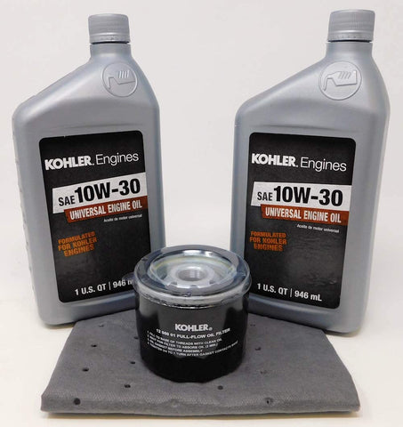 Kohler Genuine 12 050 01-S Oil Change Kit w/Oil pad and 10W-30 Oil