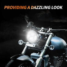 7 Inch LED Headlights with Mounting Bracket DOT Motorcycle Headlamp Kit For Touring Street Glide Road King Electra Glide Ultra Classic Fat Boy Tri Cvo Heritage Softail Slim Delux Ultra Limited Chrome