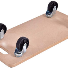 Caster and Wheel for Furniture Heavy Duty Trolley Business Cargo Vehicle Auto Part Furniture Industrial Moving Carrier Platform Dolly Multipurpose Solid Wood Base Portable Design 440 lbs Capacity