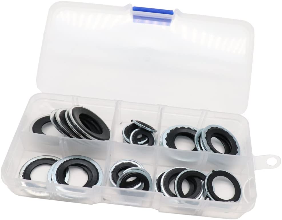 Sydien 30Pcs A/C Gasket Assortment 15-32241 GM Original Equipment Air Conditioning Compressor Port Seal Washer Kit