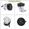 AC Compressor & A/C Clutch, A/C Ports 8 Grooves Replacement for Freightliner Cascadia 2012-2015 CO 29043C 22-65771-000, 447280-1501