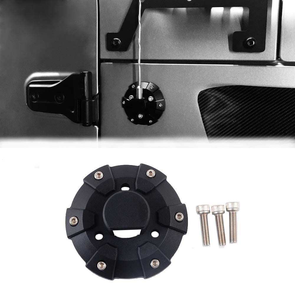 Maiker Radio Antenna Base Cover for 2007-2019 Jeep Wrangler JK/JL (ABS, Black)