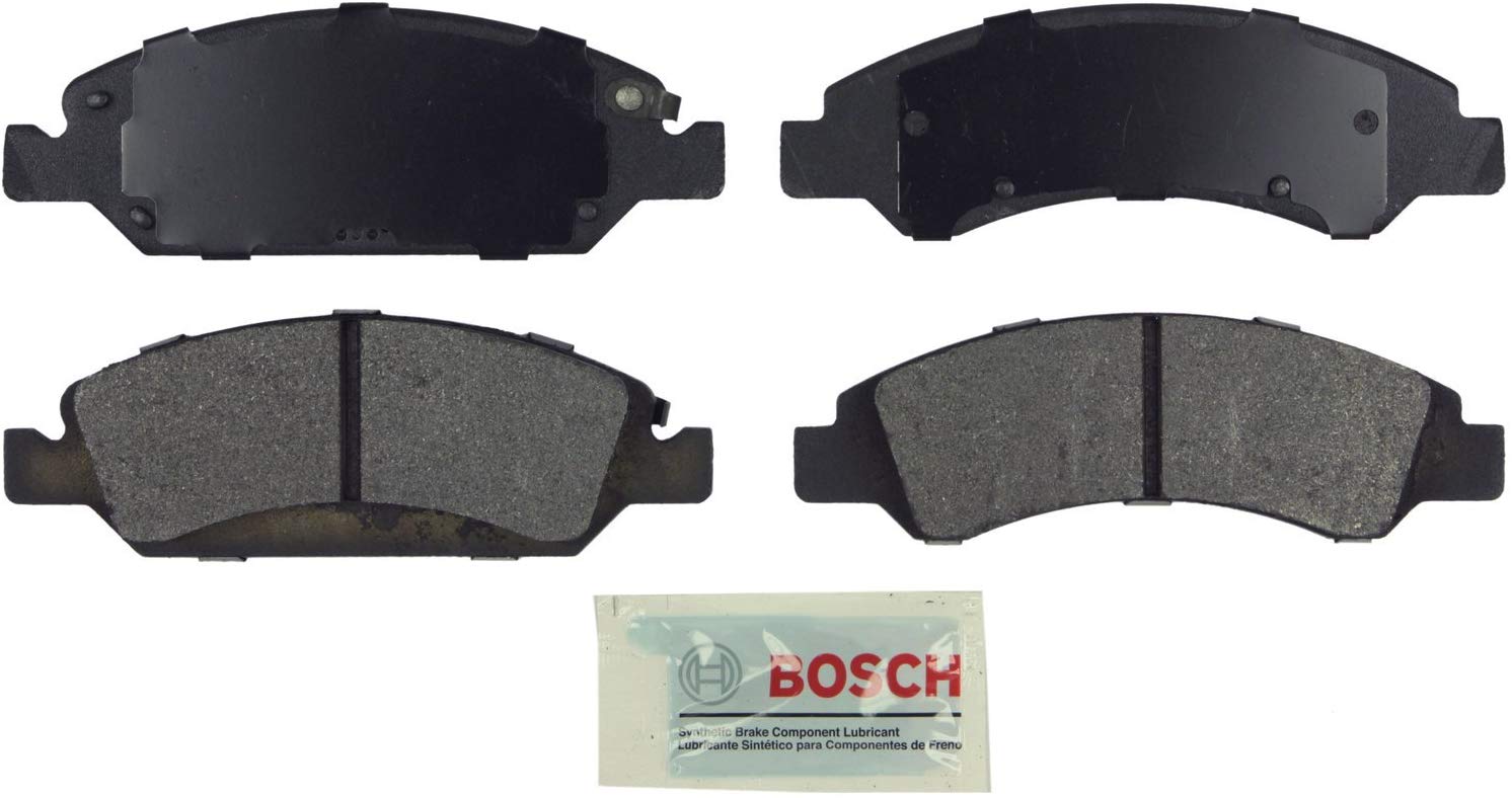 Bosch BE1363 Blue Disc Brake Pad Set for Select 2008-16 Cadillac Escalade; Chevrolet Avalanche, Silverado, Express, Suburban, Tahoe; GMC Savana, Sierra, Yukon - FRONT