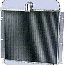 OzCoolingParts 4 Row Core All Aluminum Radiator for 1947-1949 48 Chrysler New Yorker/Saratoga Series/Windsor Series, Plymouth Deluxe P15 Special Deluxe V8