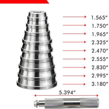 A ABIGAIL Bearing Race and Seal Bush Driver 9 Discs Collar Axle Housing Set Master/Universal Aluminum Kit for Automotive Wheel Bearings