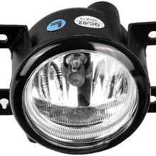 AUTOSAVER88 Fog Lights Compatible with 2016 2017 2018 Honda Civic 2-Door / 4-Door (Clear Glass Lens w/Wiring Kit & Switch)