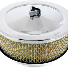 United Pacific S1106 6-3/8" Chrome Round Air Cleaner Assembly