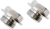 PitVisit O2 Sensor Bung Plug Low Profile Stainless Steel M18 x 1.5 Oxygen Wideband Sensor Bung Plug with 19mm Hex Head fits Bosch Type Lambda Sensor Universal Fit (Pack of 2)