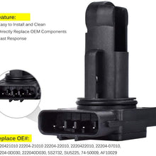 FAERSI Replacement for 22204-21010 74-50009 AF10029 Mass Air Flow Sensor Meter MAF Sensor for 2002-2006 Camry 2.4L, 2000-2009 4Runner, 2007-2009 FJ Cruiser, 05-09 Prius 1.5L, 99-09 Tacoma & More