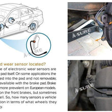 ASURE 2Pcs Front & Rear Brake Pad Wear Sensor for Mini Cooper R55 R56 R57 (BKR56)