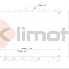 Klimoto Radiator | fits Mitsubishi Endeavor 2004-2006 3.8L V6 W/Tow Package | Replaces MI3010199 67550252B 67559503B