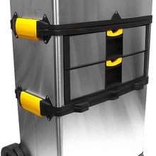 Stalwart Mobile 3-part Tool Box Stainless Steel