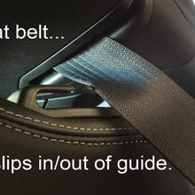 C7 Corvette Seat Belt Stay Accessory Black - 2 Piece