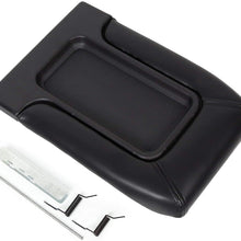 NuaDua Center Console Organizer Lid Kit for 99-07 Silverado, Avalanche, Suburban, Sierra, Yukon, Escalade - Replaces OEM 19127364 Armrest Latch Cover Accessories - Dark Grey