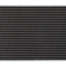 VioletLisa All Aluminum Air Condition Condenser 1 Row Compatible with 2009-2014 Fit Without Oil Cooler
