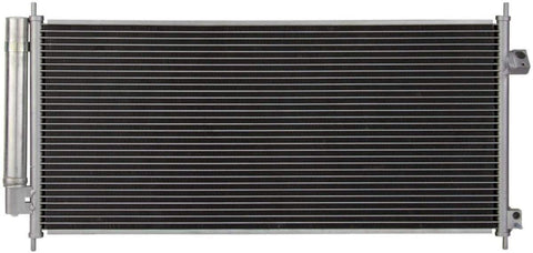 VioletLisa All Aluminum Air Condition Condenser 1 Row Compatible with 2009-2014 Fit Without Oil Cooler