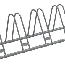 70"L Single Sided Bicycle Parking Rack, Adjustable, 5-Bike Capacity