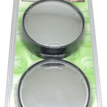 KEWAYO 2 Pack Automotive Blind Spot Mirrors, Small Round Convex Adjustable 360°Rotate Wide Angle Car Rear View Nirror for All Universal Vehicles Car Fit Stick-on Design (Black 1 Pair)