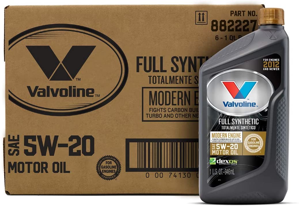 Valvoline Modern Engine SAE 0W-20 Full Synthetic Motor Oil 5 QT, Case of 3