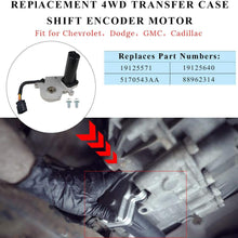 Cheriezing 19125571 Transfer Case Shift Motor 7 PIN Encode w/PRO Code NP8 for GMC & Chevy Replace# 600-910