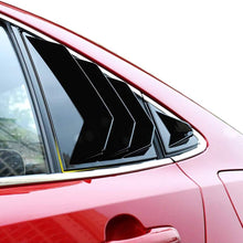 IKON MOTORSPORTS | Window Louvers Compatible With 20-21 Toyota Corolla Sedan | Carbon Fiber Print CFL Rear Window Louver 4Pc Set