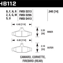 Hawk Performance HB112F.540 HPS Performance Ceramic Brake Pad