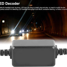 Acouto 2PCS H7 Car LED Headlight Decoder Anti-Flicker Flash Error Canceler DC12V-14V