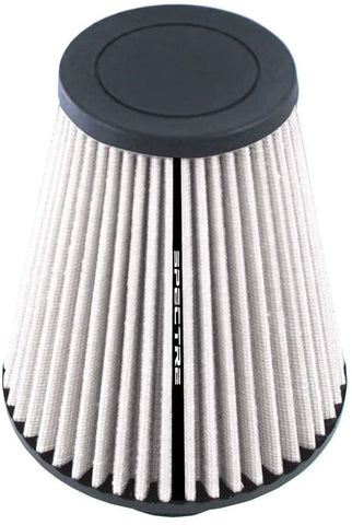Spectre Universal Clamp-On Air Filter: High Performance, Washable Filter: Round Tapered; 2.5 in (64 mm) Flange ID; 8 in (203 mm) Height; 5.656 in (144 mm) Base; 3.156 in (80 mm) Top, SPE-HPR9609W
