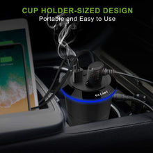 Gulaki Car Diffuser Essential Oils - Multifunction Cool Mist Car Humidifier with 2 USB Port and 1 Car Charger Socket (Black)