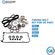Timing Belt Water Pump Kit, ECCPP for 1999-2006 Hyundai Sonata Santa Fe Kia Optima 2.4L L4 DOHC 16 Valve Engine G4JS