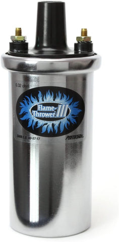 Pertronix 44001 Flame-Thrower III Chrome 45,000 Volt 0.32 ohm Coil