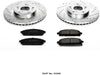 Power Stop K2290 Front Brake Kit with Drilled/Slotted Brake Rotors and Z23 Evolution Ceramic Brake Pads