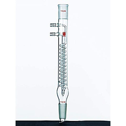 Kemtech America C269100 Synthware Reflux Condenser, 19/22 Joint, 125 mm Jacket Length, 8 mm Hose Connection, 205 mm Height