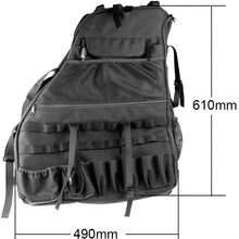 SUNPIE Roll Bar Storage Bag Cage for 2007~2018 Jeep Wrangler JK JL CJ TJ Rubicon 4-Door with Multi-Pockets & Organizers & Cargo Bag Saddlebag Tool Kits Holder
