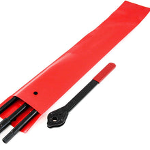 Red Hound Auto 1994-1998 Compatible with Dodge Ram Lug Extension Ratchet Tire Tool Replacement Kit for Jack w Case