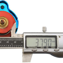 Mrcartool 1.3BAR Car Radiator Cap Cover with Temperature Gauge 0-200 ℃ Meter Industrial Aluminum (1.3BAR, Large Head)