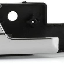 Front Left Interior Door Handle Chrome - Fits Ford Fusion 2006-2012, Lincoln MKZ 2007-2012, 2006 Lincoln Zephyr, 2006-2011 Mercury Milan - Replaces 6E5Z 5422601-A, 81702, 6E5Z5422601A, 92813