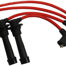 JDMSPEED New Red Ignition Spark Plug Wires Set Replacement For Mazda Miata 1.6L 1.8L 90-00