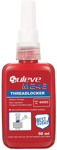 Mansum Suleve M243 50mL Threadlocker Screw Lock Glue Multipe Surface Medium Strength Anaerobic Adhesive