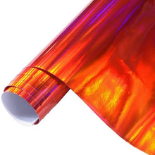 ATMOMO Holographic Laser Red Adhesive Vinyl Sheets DIY Car Wrap Sticker Decal 59.8'' x 29.5''